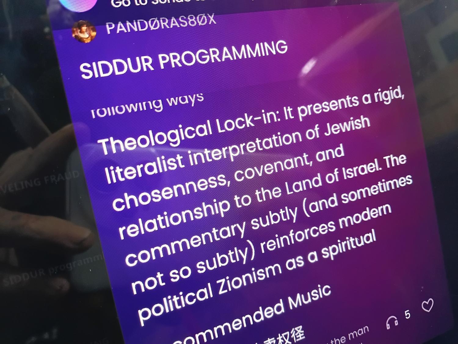 Theological lock-in